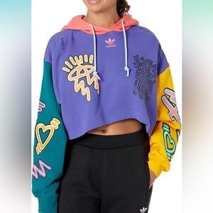 Adidas Love Unites Crop hoodie size XS